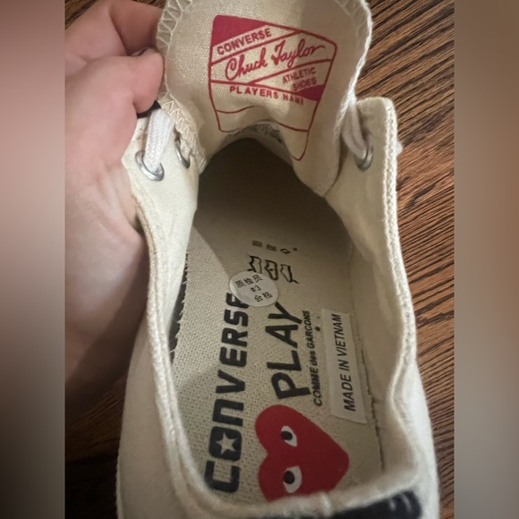 COMME DES GARÇONS x Converse Chuck Taylor '70 Low-Top Sneakers NWT size 7.5w - Picture 10 of 11